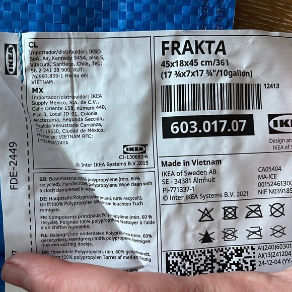 IKEA Blue Shopping Bag medium - Picture 5 of 7